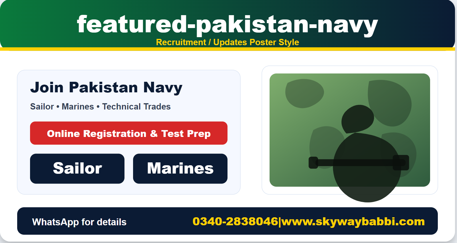 Featured Job - Pakistan Navy Sailor 2026